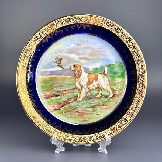 Limoges Porcelain, A.P. Andre Prevot Rare Luxury Plate. 1950's, France.