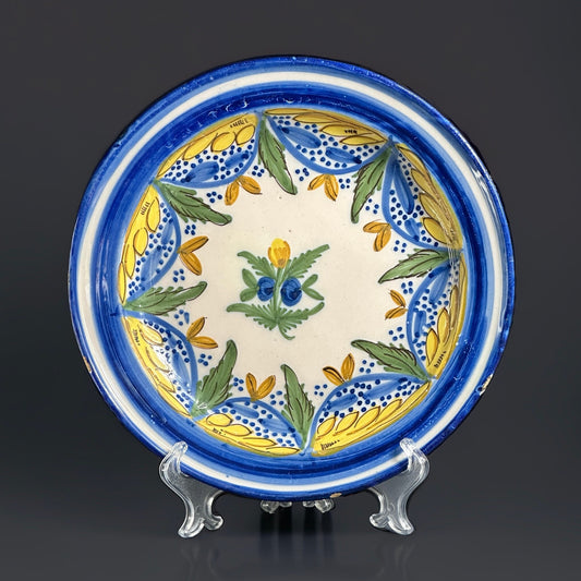 Plato de Manises antiguo, siglo XIX - Cerámica española