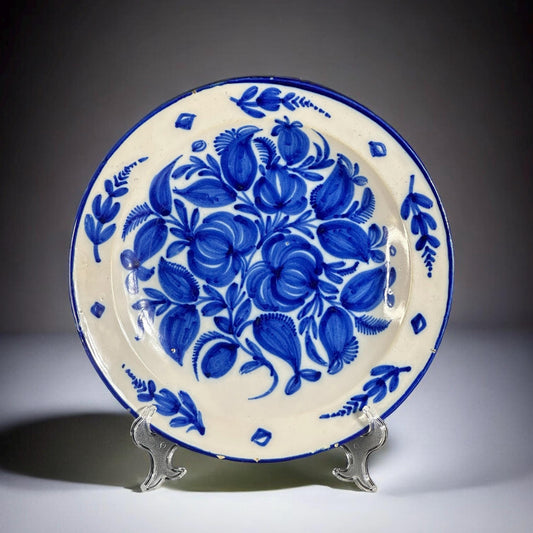 19th, Antique Manises Plate - Spanish Ceramics