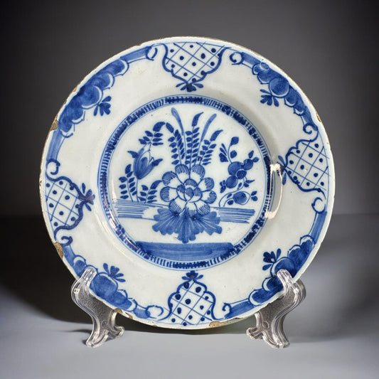 18th Century, Rare Dutch Delft Charger