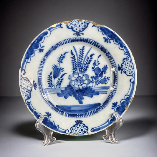 18th Century, Rare Dutch Delft Charger