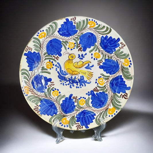 19th Century, Antique Manises Plate - Spanish Ceramics